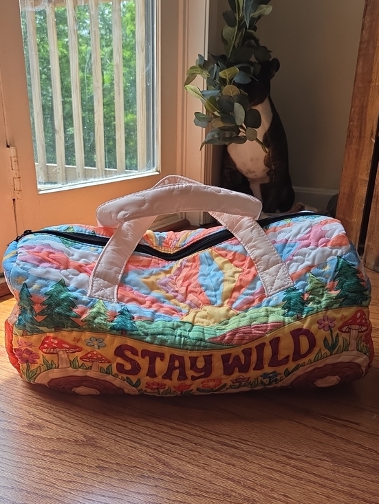 Handbags - Stay Wild Quilted Multicolor Travel Duffel Bag